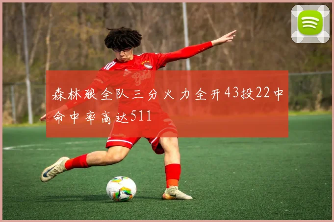 森林狼全队三分火力全开43投22中命中率高达511